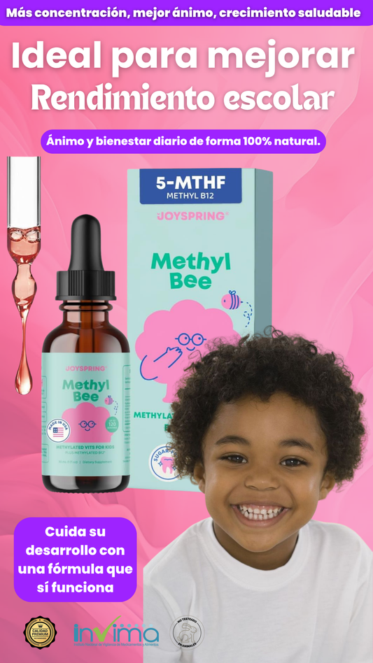 MethylBee - Suplemento MTHFR vitamina B12 para niños