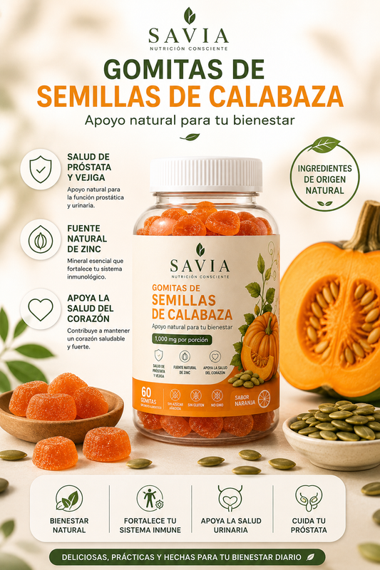 Gomitas semillas de calabaza savia